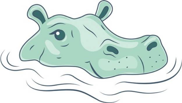 Picture of Hippo Head SVG File