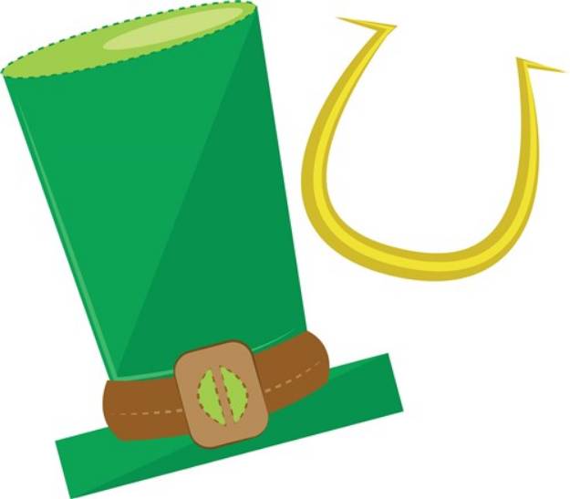 Picture of Hat & Horseshoe SVG File