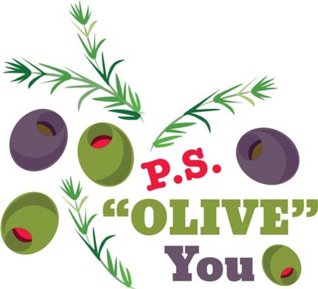 Picture of PS Olive You SVG File