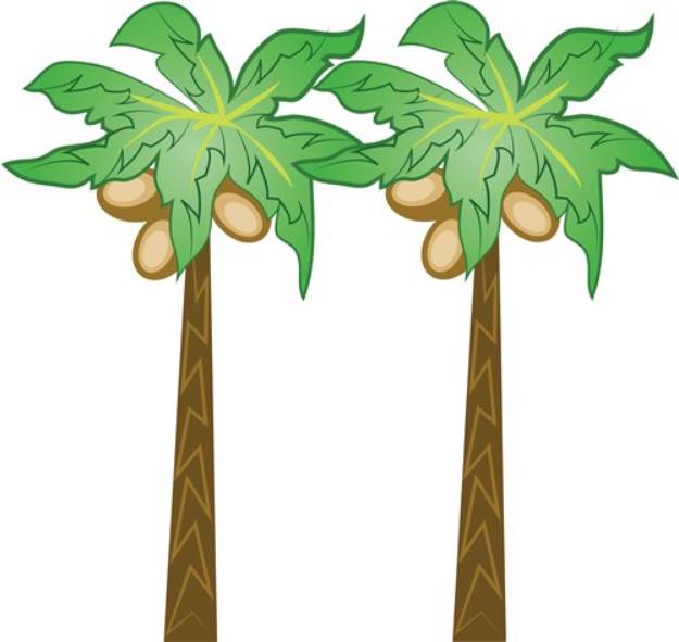 Picture of Coconut Trees SVG File