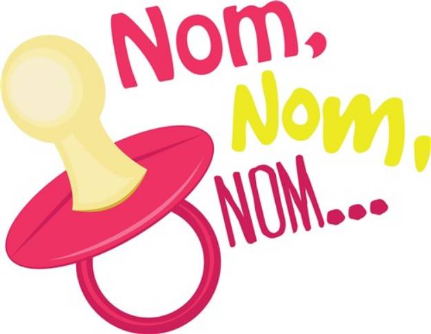 Picture of Nom Pacifier SVG File