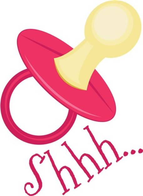 Picture of Shhh Pacifier SVG File