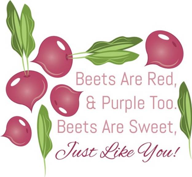 Picture of Beets Are Red SVG File