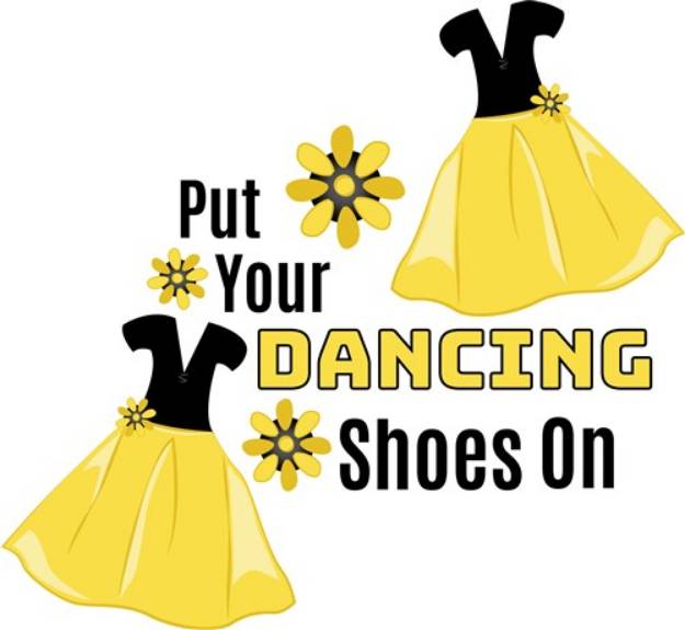 Picture of Dancing Shoes SVG File