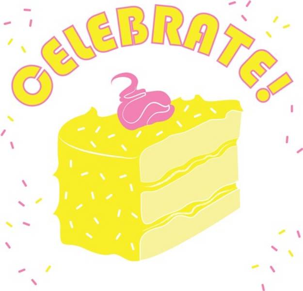 Picture of Celebrate Cake SVG File