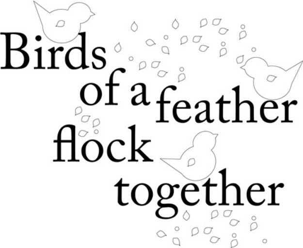 Picture of Bird Of Feather SVG File