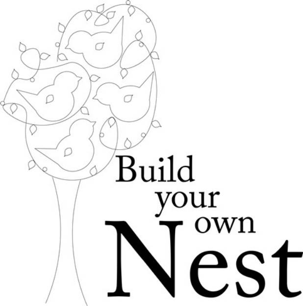 Picture of Build Your Nest SVG File
