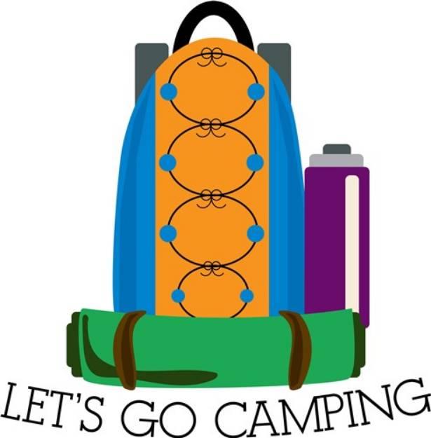 Picture of Let's Go Camping SVG File