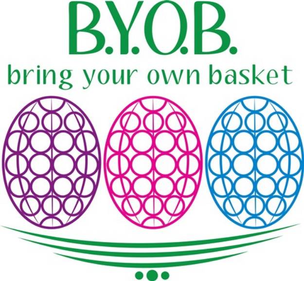 Picture of Bring Your Own Basket SVG File