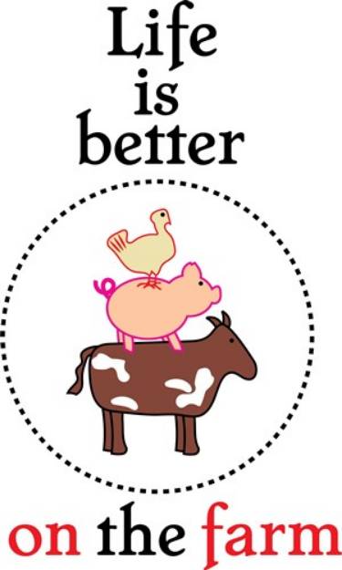 Picture of Life Is Better On The Farm SVG File