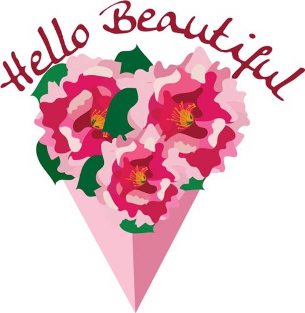 Picture of Hello Beautiful SVG File