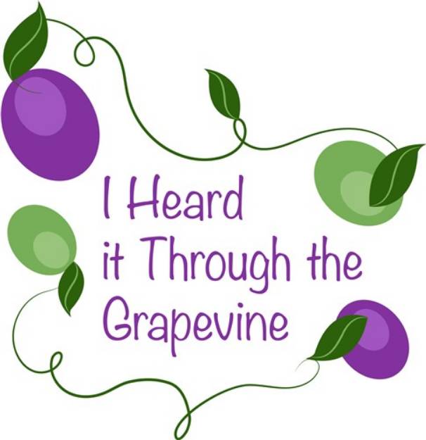 Picture of Through The Grapevine SVG File