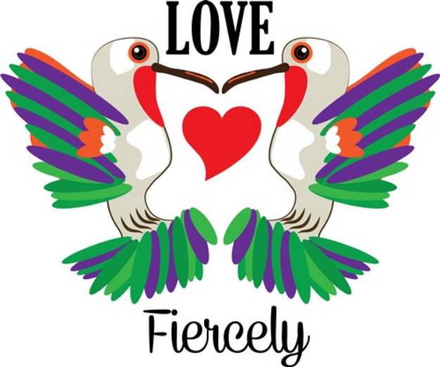 Picture of Love Fiercely SVG File