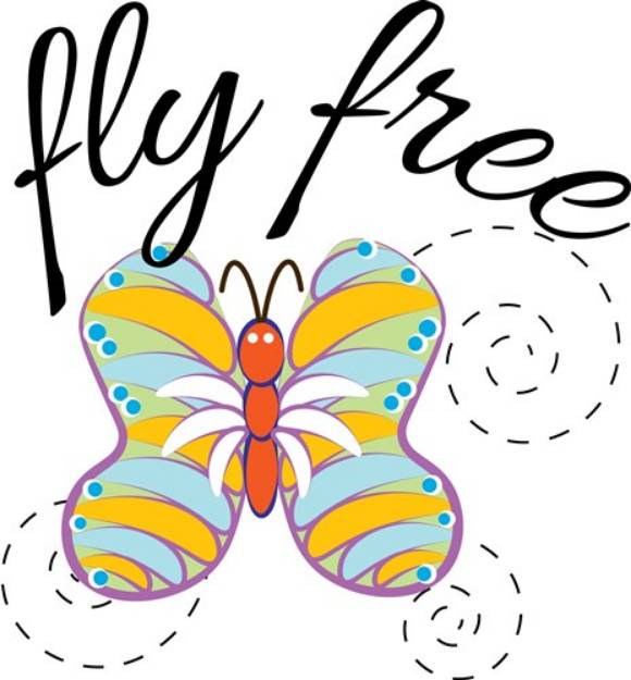 Picture of Fly Free SVG File