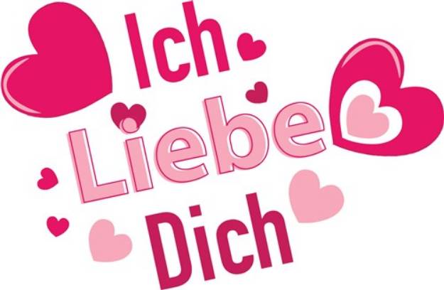 Picture of Ich Liebe Dich SVG File