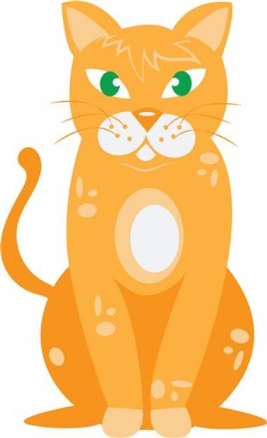 Picture of Orange Cat SVG File