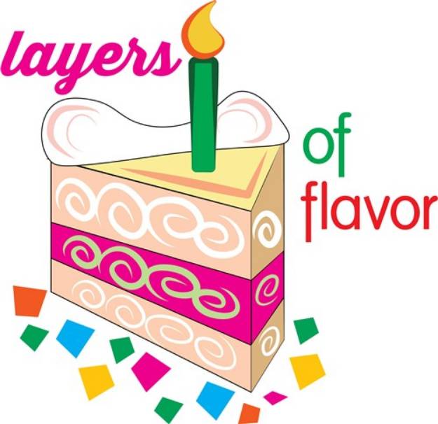 Picture of Delicious Birthday Cake SVG File