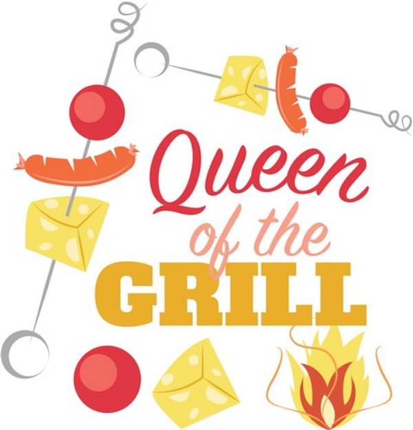 Picture of Queen Of The Grill SVG File
