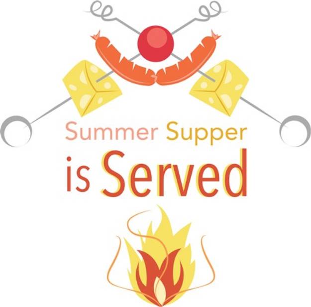 Picture of Summer Supper Is Served SVG File