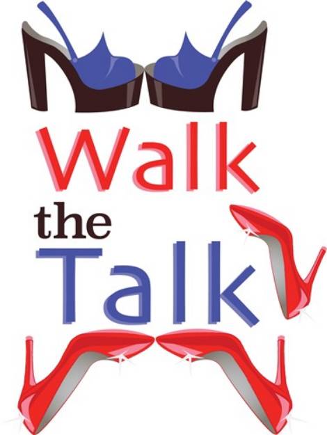 Picture of Walk The Talk SVG File