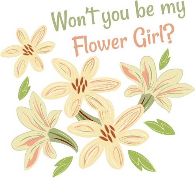 Picture of Wont You Be My Flower Girl SVG File