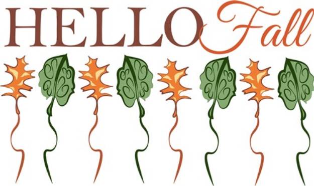 Picture of Hello Fall SVG File