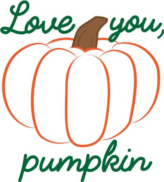 Picture of Love You Pumpkin SVG File