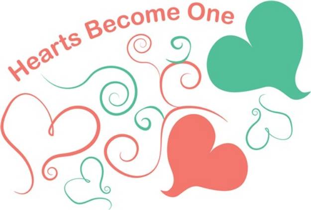 Picture of Hearts Become One SVG File
