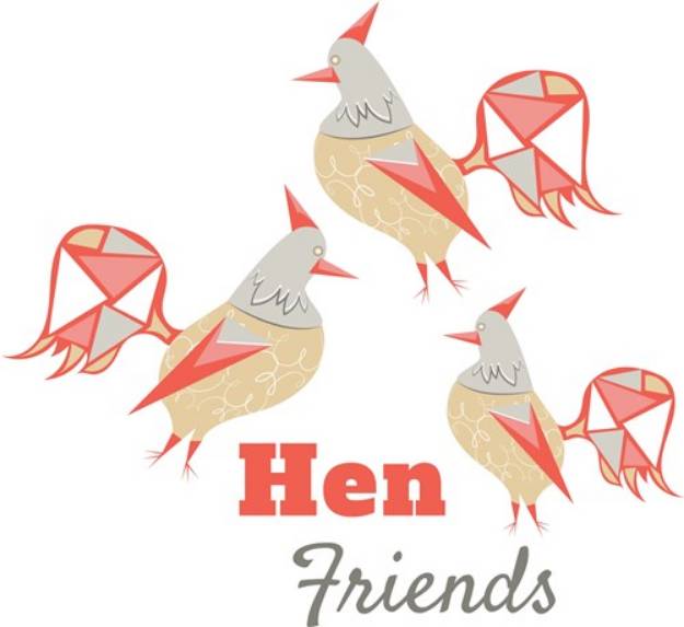 Picture of Hen Friends SVG File