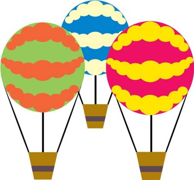 Picture of Hot Air Balloon Base SVG File