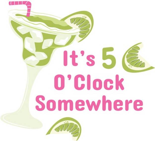 Picture of Its 5 OClock Somewhere SVG File