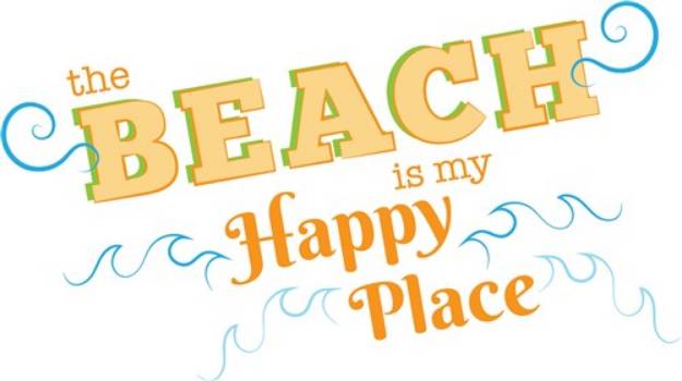 Picture of The Beach Is My Happy Place SVG File