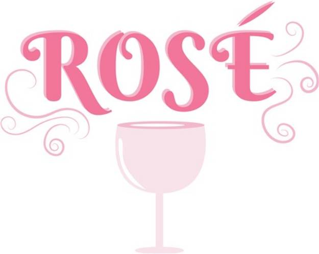Picture of Rose Wine SVG File