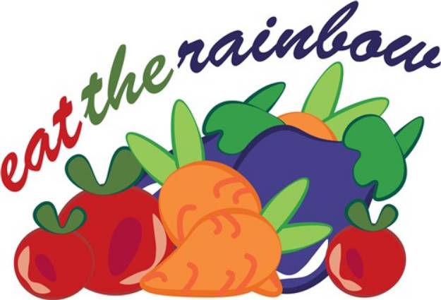 Picture of Eat The Rainbow SVG File
