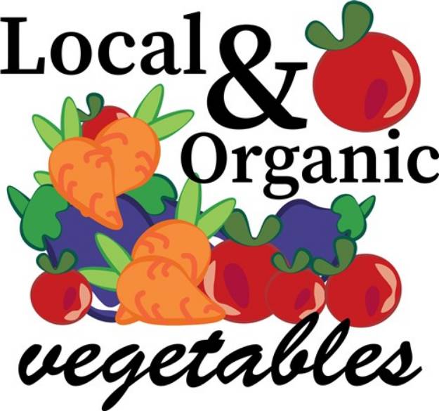 Picture of Local & Organic Vegetables SVG File
