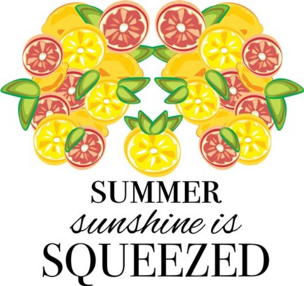 Picture of Summer Sunshine Is Squeezed SVG File