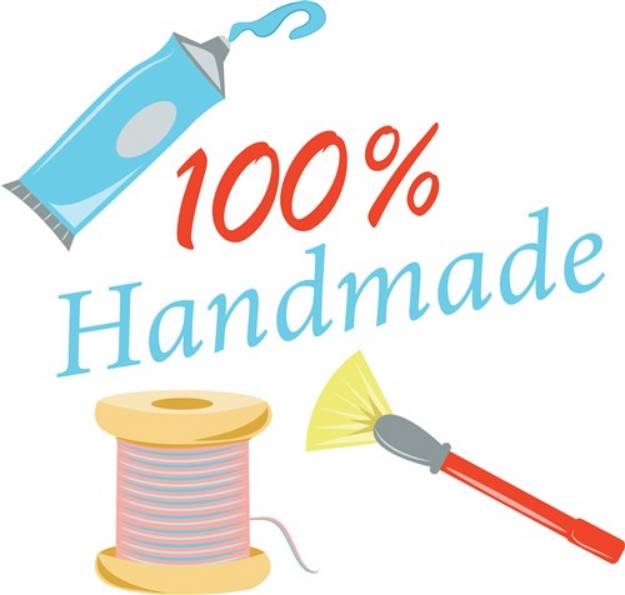 Picture of Crafting 100% Handmade SVG File