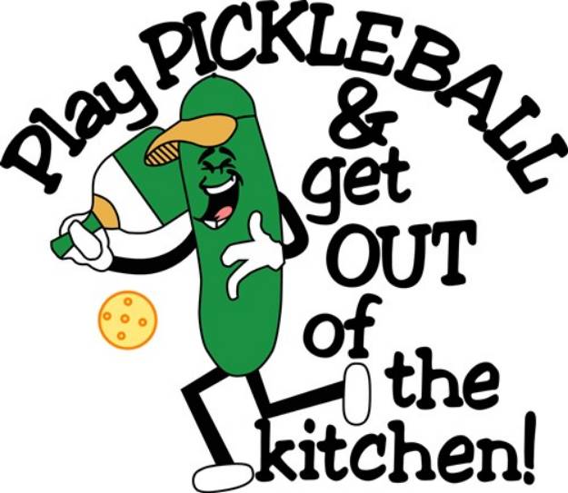 Picture of Play Pickle Ball SVG File