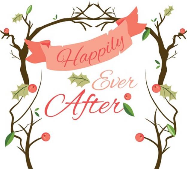 Picture of Happily Ever After Arbor SVG File
