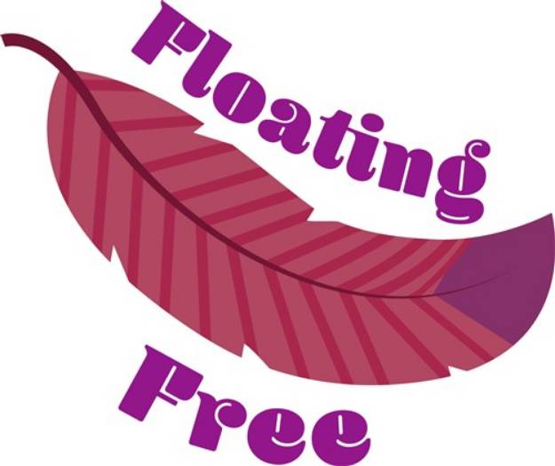 Picture of Floating Free Feather SVG File