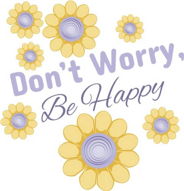 Picture of Dont Worry, Be Happy SVG File