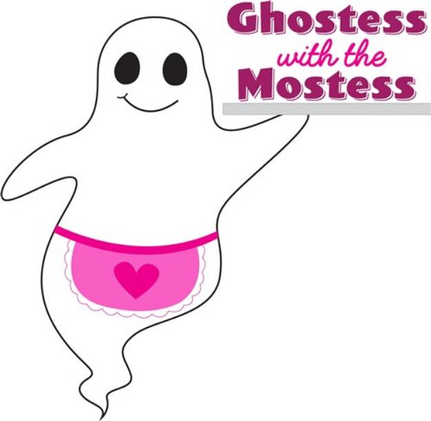 Picture of Ghostess With The Mostess SVG File