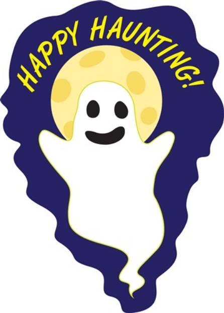 Picture of Happy Haunting Ghost SVG File