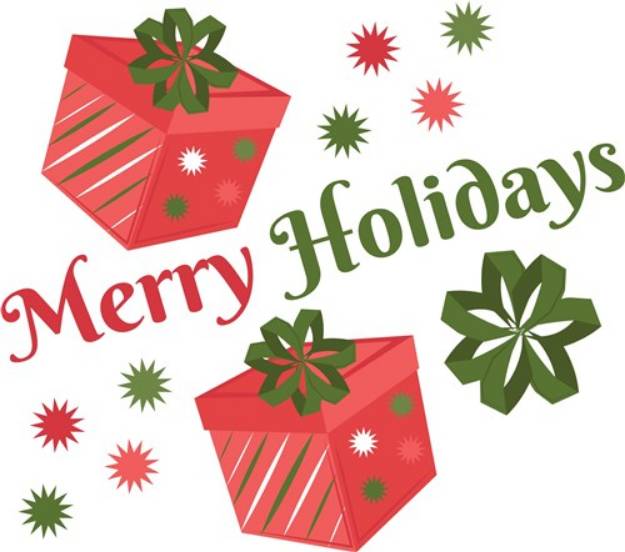 Picture of Merry Holidays! SVG File