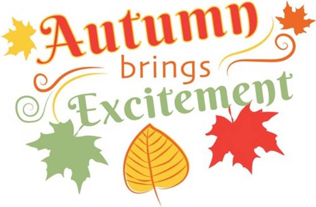 Picture of Autumn Brings Excitement SVG File