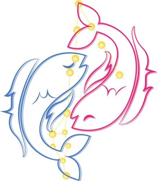 Picture of Pisces Outline SVG File