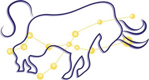 Picture of Taurus Bull Outline SVG File