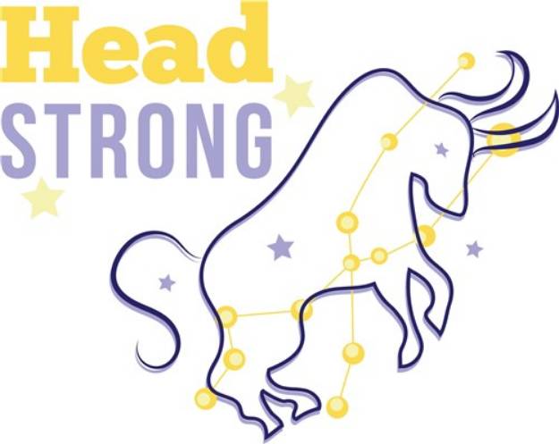 Picture of Head Strong Taurus SVG File