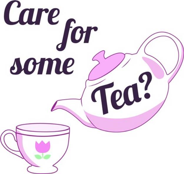 Picture of Care For Some Tea? SVG File