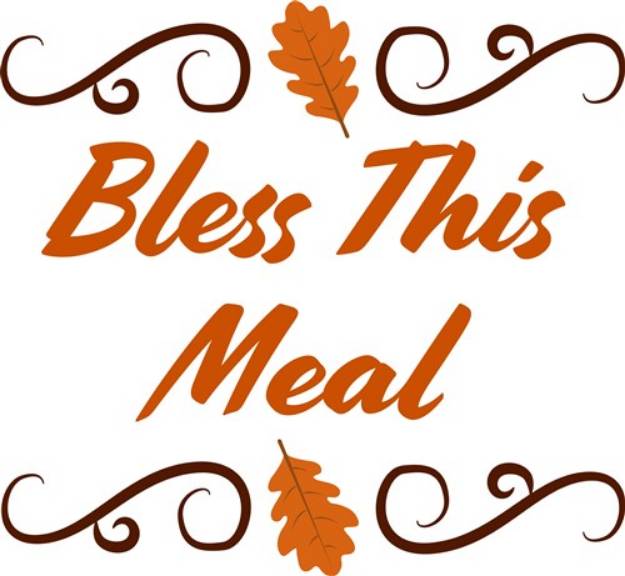 Picture of Bless This Meal SVG File